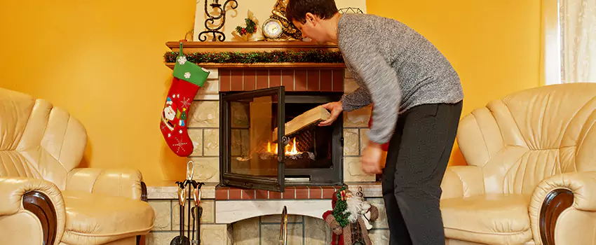 Rusted Metal Fireplace Restoration in Golden Valley, Minnesota