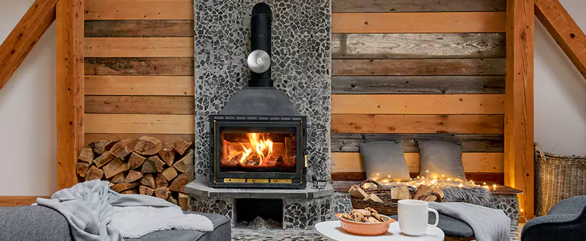 Thelin Hearth Products Direct Vent Gas Stove Fireplace Inspection in Golden Valley, Minnesota